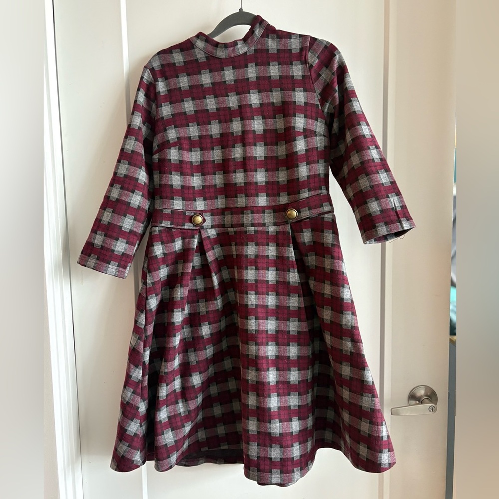 ModCloth Plaid fit & flare Dress size L